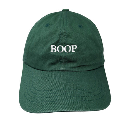 Boop NSBNF Slideback Hat Green One Size Adjustable Yupoong 6 Panel