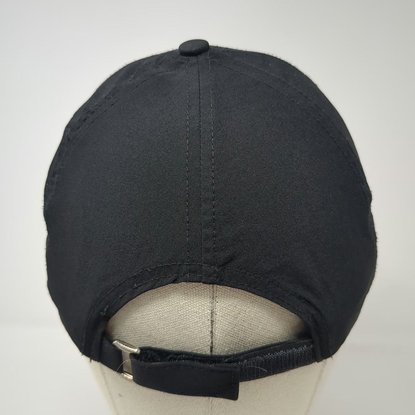 Athleta Baseball Cap Black One Size Hat Performance Laser Cut Strapback Floral