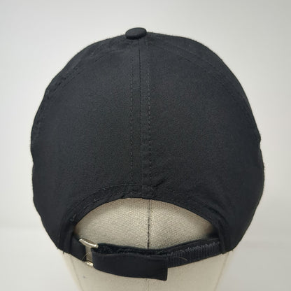 Athleta Baseball Cap Black One Size Hat Performance Laser Cut Strapback Floral