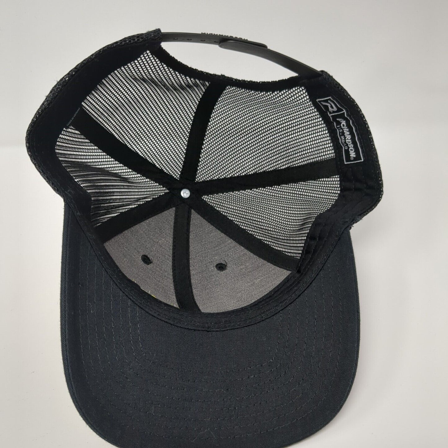 TGE Snapbnack Trucker Hat Black M/L Adjustable Embroidered Mesh Back Richardson
