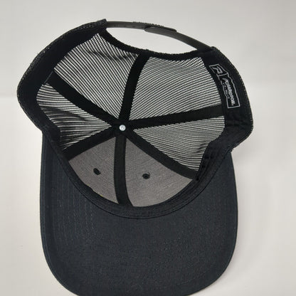 TGE Snapbnack Trucker Hat Black M/L Adjustable Embroidered Mesh Back Richardson