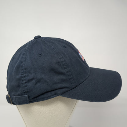 USA Flag Slideback Hat Blue One Size Embroidered Solid American Needle
