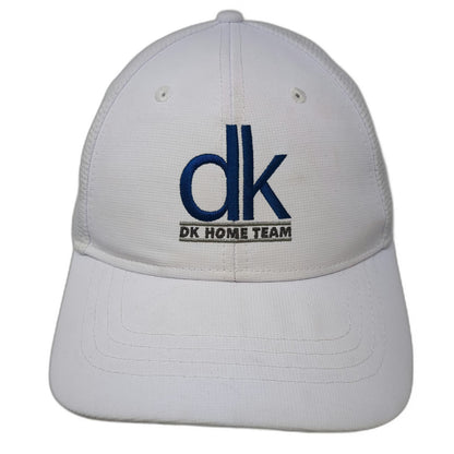 Ahead Baseball Cap White XL Fitted Mesh Back DK Home Team Logo Polyester Hat
