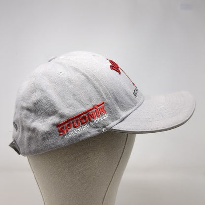 Double M AG & Irrigation Strapback Hat Gray OSFA Embroidered 6 Panel