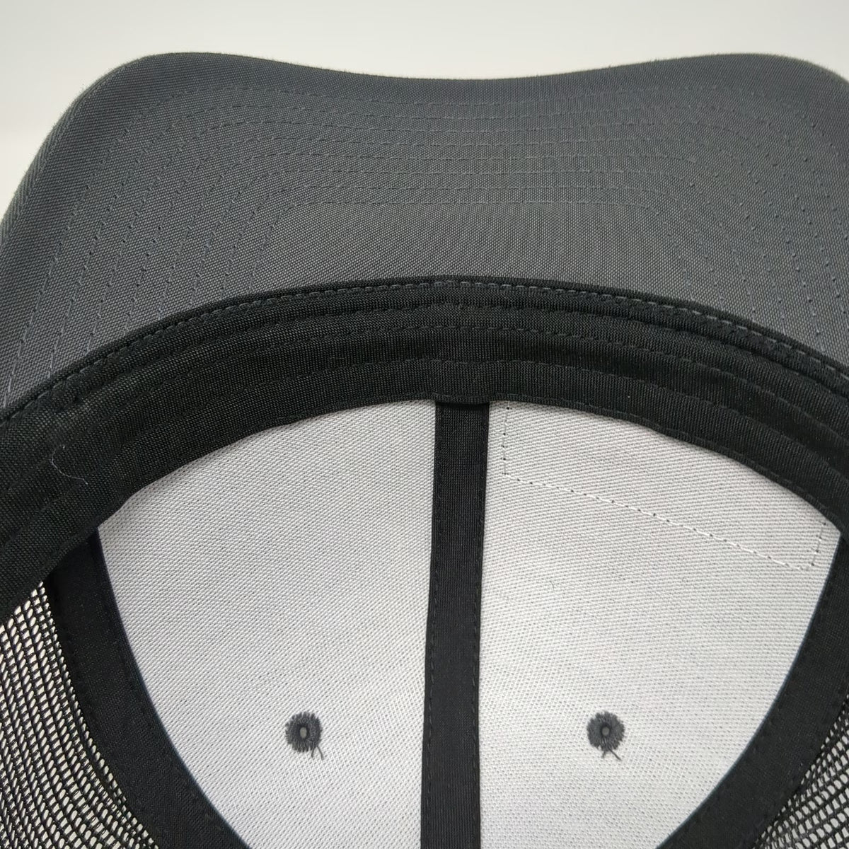 Yupoong Trucker Hat Gray One Size Snapback Coastline Equipment Mesh Logo Patch