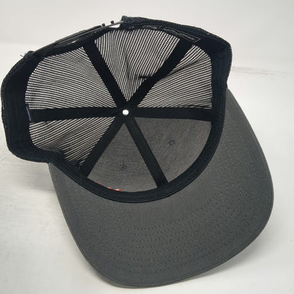 Richardson Trucker Hat Gray Black One Size Mesh Back Snapback McMillen Logo Hat