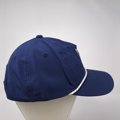 Invitational Snapback Cap Blue OS Adjustable Embroidered Rope Swannies Golf