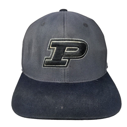 Purdue Boilermakers Fitted Hat Gray OSFA Embroidered Logo Top of the World NCAA