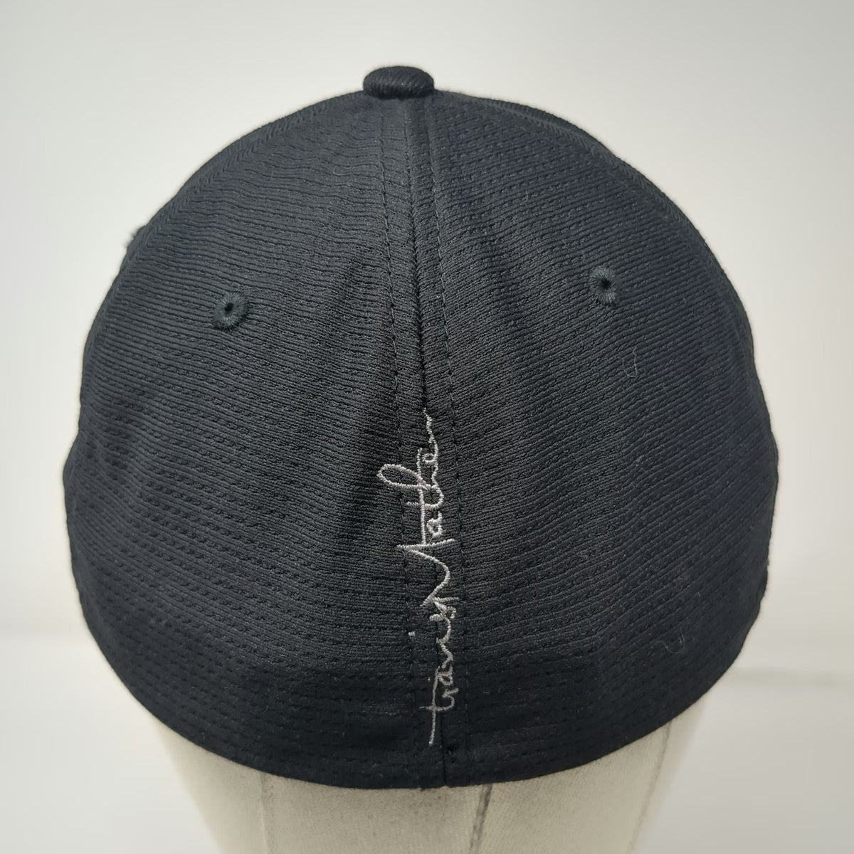 TravisMathew Baseball Cap Black XL Hat ESI Embroidered Performance Flexfit