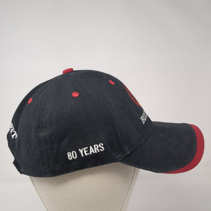 Buchheit Strapback Hat Black One Size Adjustable Embroidered Logo