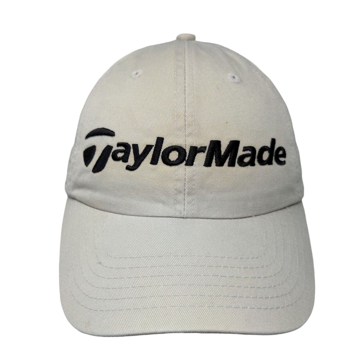 TaylorMade Slideback Hat Tan OSFA Adjustable Embroidered Tmax Gear 6 Panel