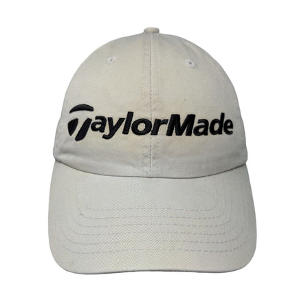 TaylorMade Slideback Hat Tan OSFA Adjustable Embroidered Tmax Gear 6 Panel