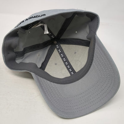 Under Armour Baseball Cap Gray XL Stretch Fit Circular Logo Patch Athletic Hat