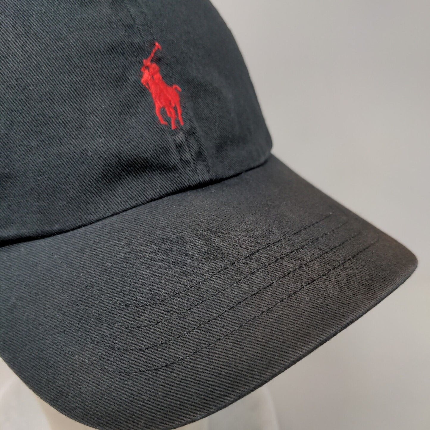 Polo Ralph Lauren Slideback Hat Black One Size Adjustable Embroidered Pony