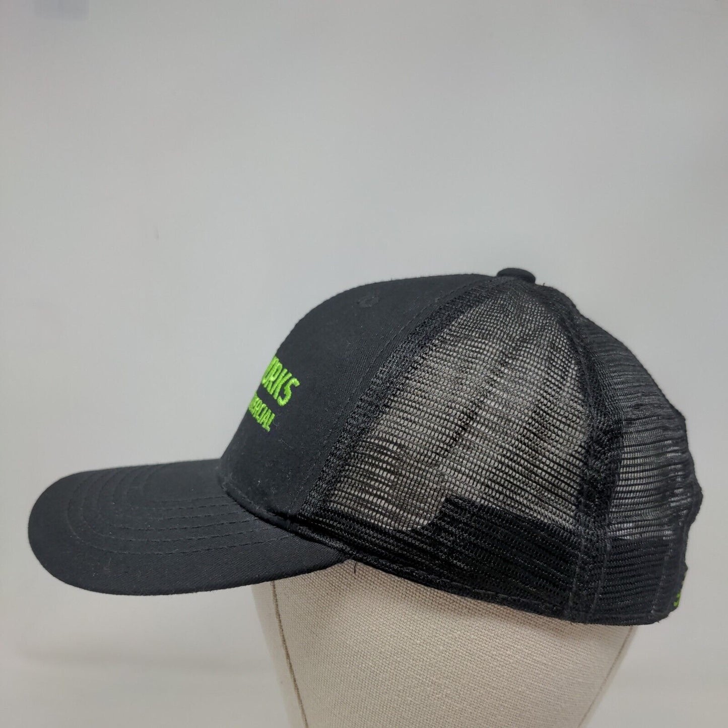 Greenworks Commercial Snapback Mesh Back Trucker Hat Black One Size