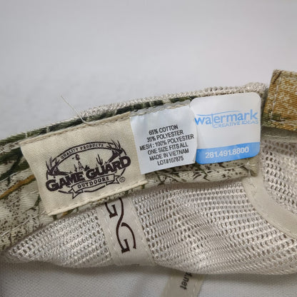 Game Guard Beige One Size Baseball Cap Camo Mesh Strapback Böhler Welding Hat