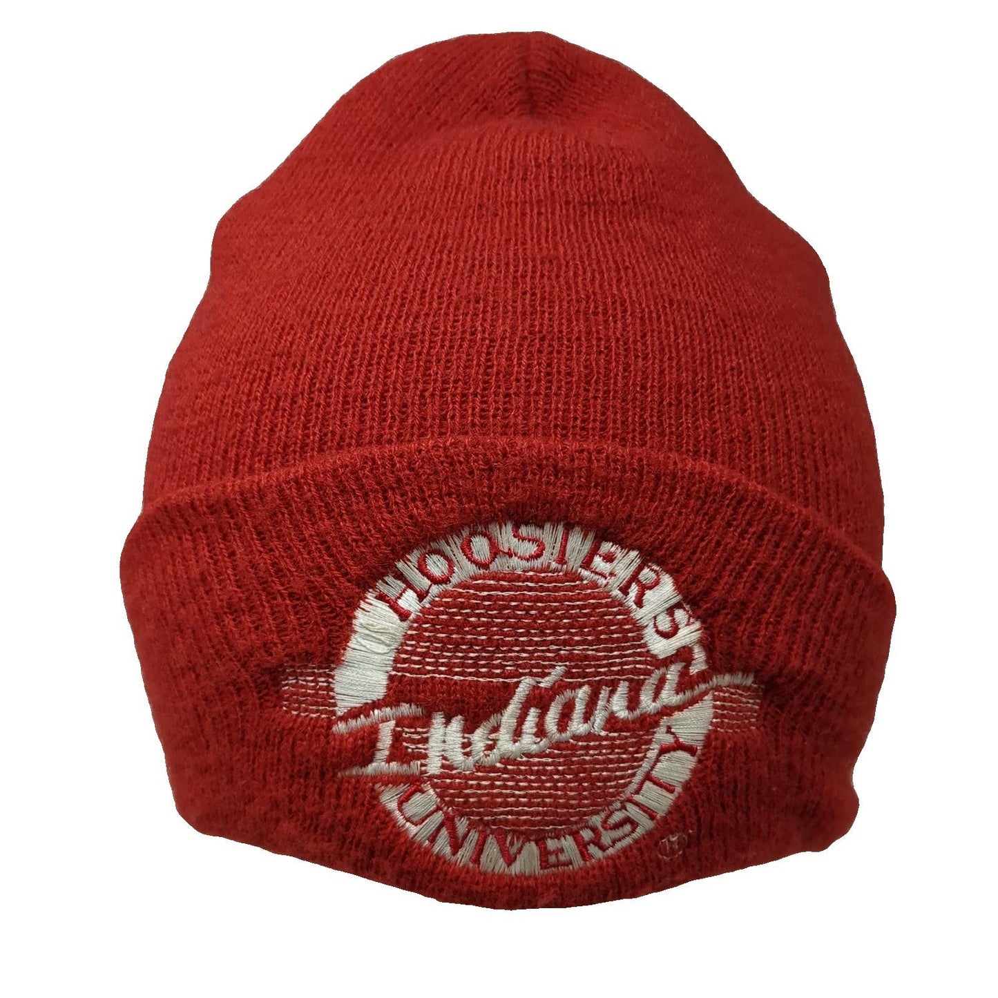 Indiana University Hoosiers NCAA Global Red Beanie One Size Embroidered Hat OS