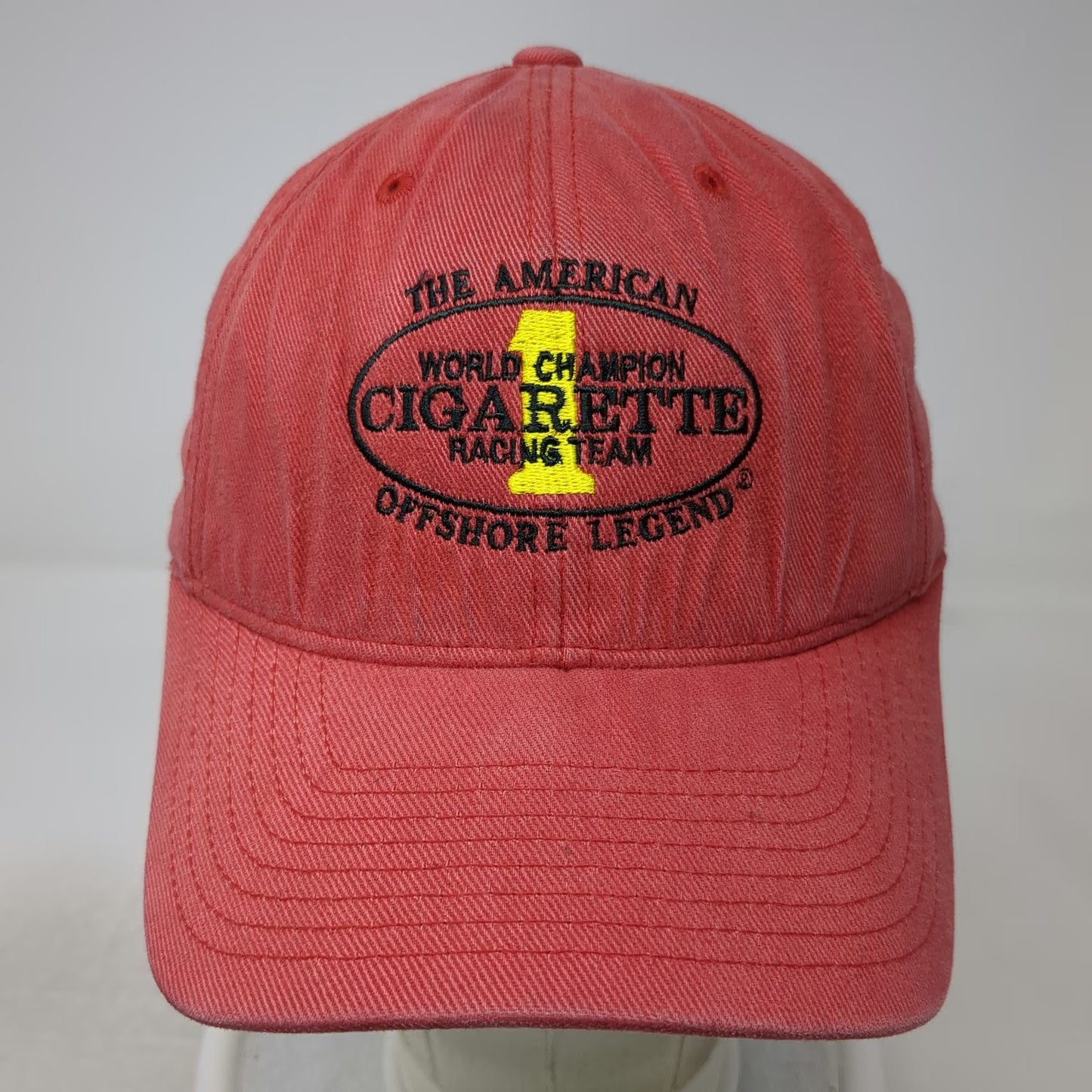 Yupoong Cigarette Racing Team Red M Baseball Cap Fitted Flexfit Offshore Hat