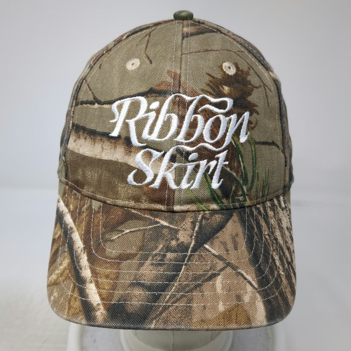 Kati Baseball Cap Brown Green One Size Realtree Camo Ribbon Skirt Slideback hat