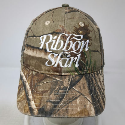 Kati Baseball Cap Brown Green One Size Realtree Camo Ribbon Skirt Slideback hat