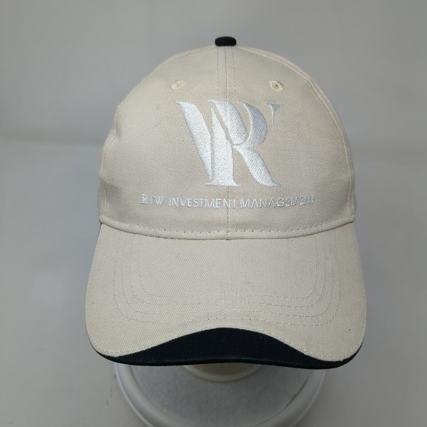 R|W Investment Management Strapback Hat Tan One Size Adjustable Hit Wear Cotton