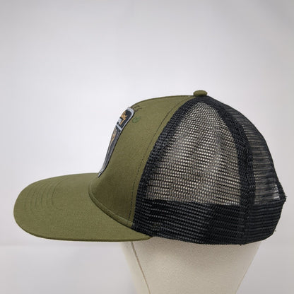 Wrestling Dummy Snapback Trucker Hat Green One Size Adjustable Mesh Back BIG X