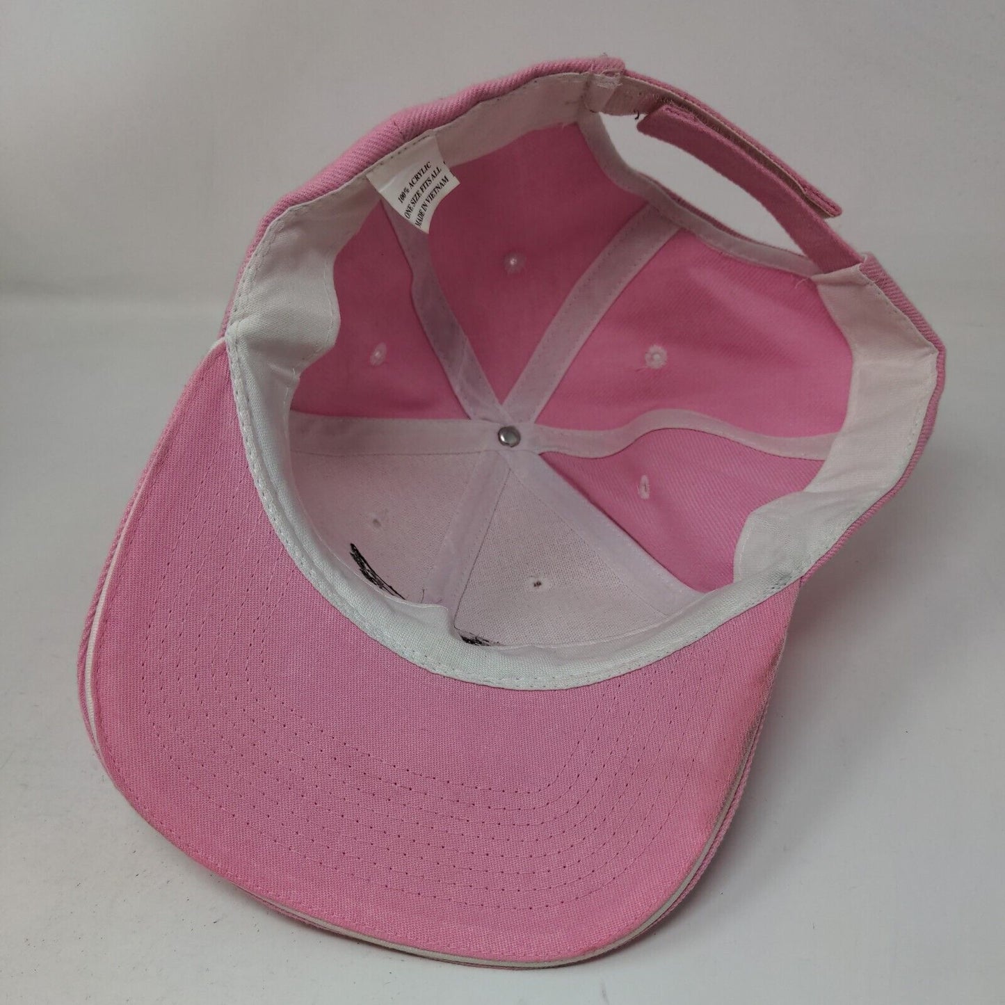 NFL Women's Strapback Hat Pink OSFA Embroidered Philadelphia Eagles Logo Acrylic