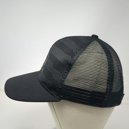 USCCA Trucker Hat Black One Size Mesh Back Stars Stripes Shield Logo Graphic Hat