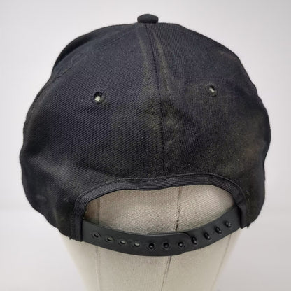 Roman Pro Snapback Hat Black One Size Embroidered IET Logo Adjustable Baseball