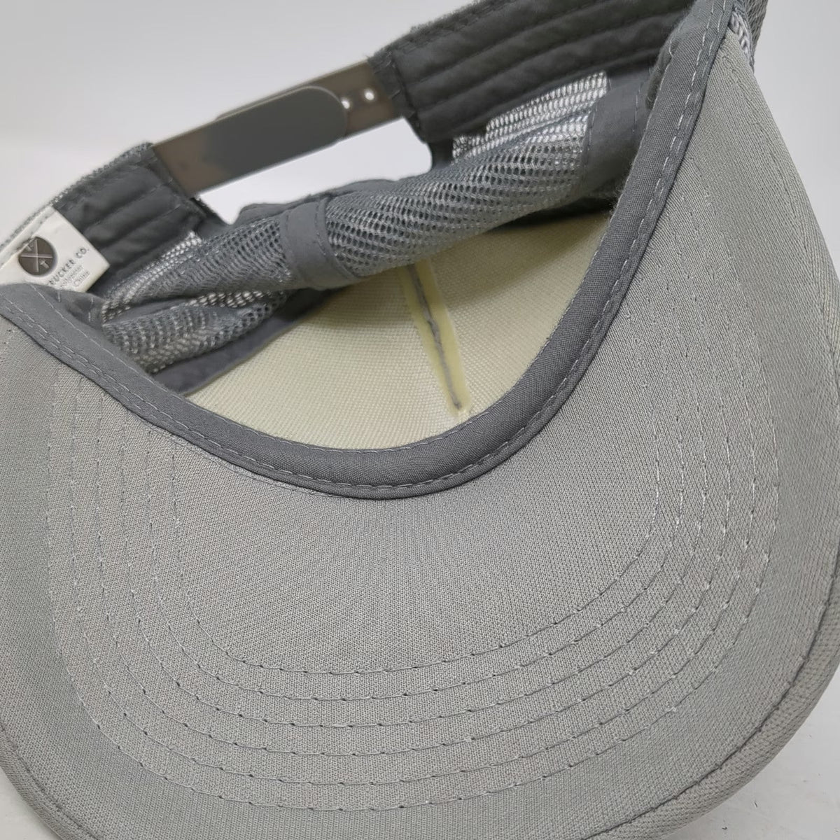 Tiny Trucker Co. Trucker Hat Gray OSFM Mama Circle Logo Mesh Foam Rope Snapback