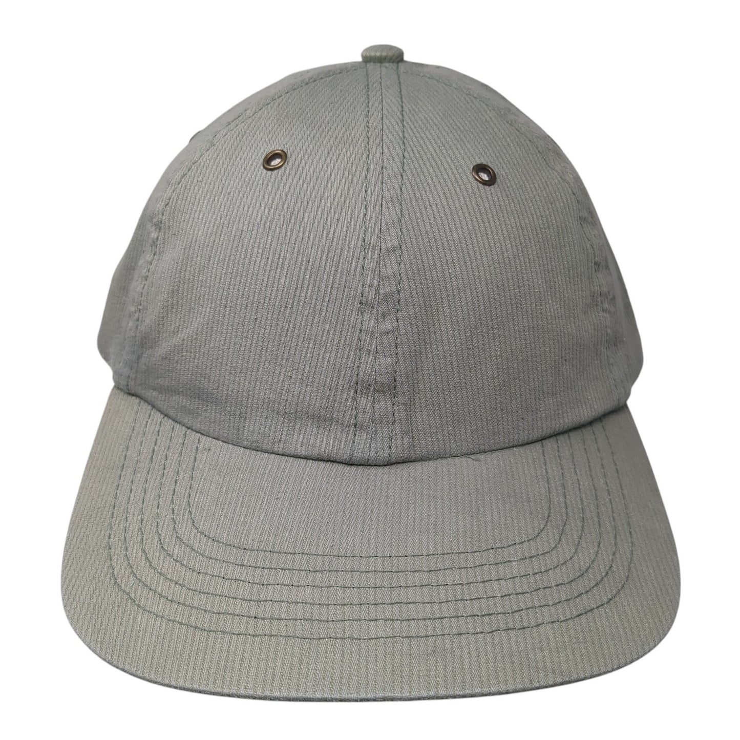 WEK Slideback Hat Green One Size Adjustable Vent Holes Solid Blank