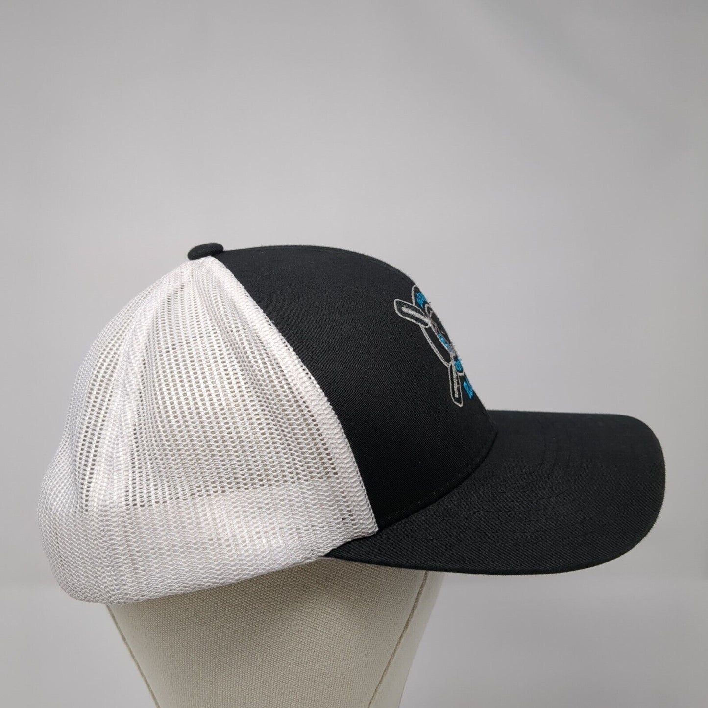 Boise River R&T Snapback Trucker Hat Black One Size Pacific Headwear