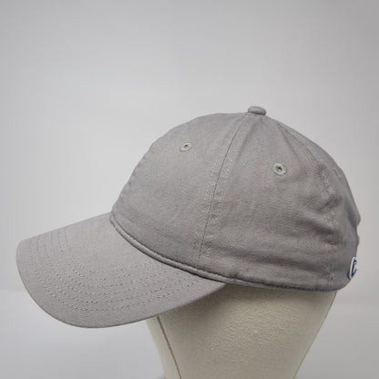 Champion Slideback Hat Gray One Size Solid Adjustable Outdoor 6 Panel