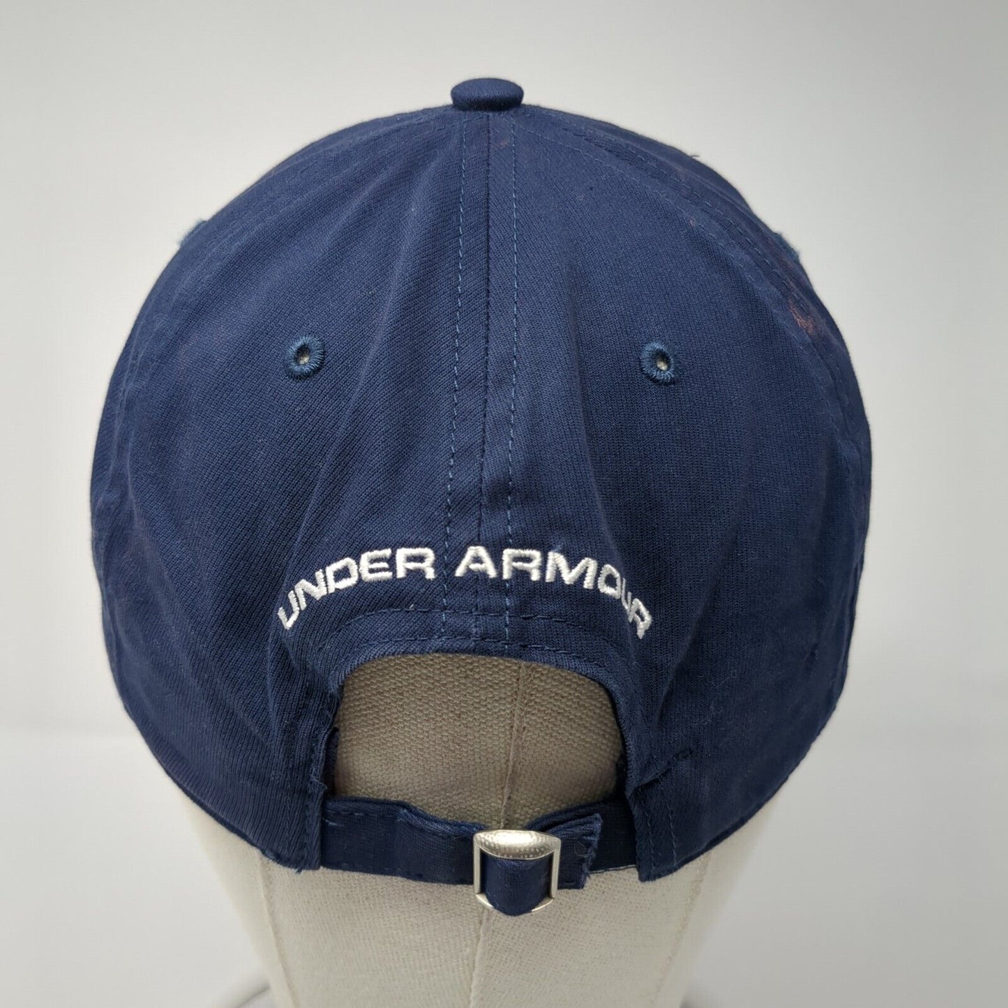 Under Armour Slideback Hat Blue One Size Adjustable Embroidered 6 Panel