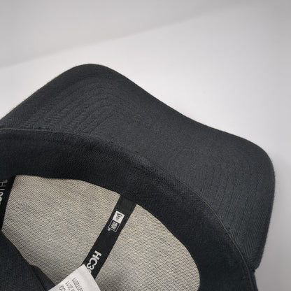 Quiksilver Fitted Hat Black One Size Stretch Fit Embroidered New Era