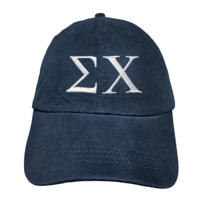Sigma Chi Iota Nu Chapter Slideback Hat Blue One Size 25th Anniversary