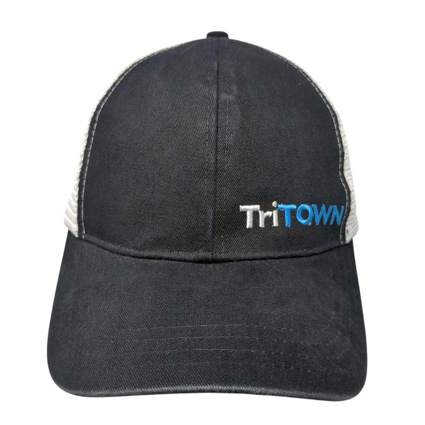 TriTown Snapback Trucker Hat Black One Size Adjustable Mesh Back Boco Gear