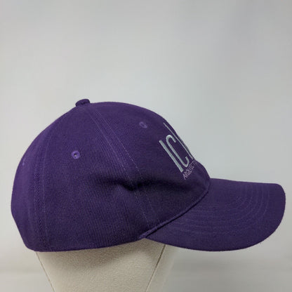 Iclo's Arquitectura & Interiorismo Strapback Hat Purple One Size Embroidered