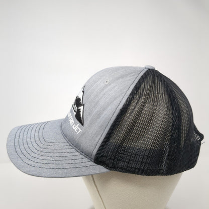 Rocky Mountain Jet Snapback Trucker Hat Gray One Size Mesh Back 6 Panel
