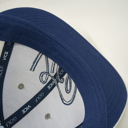 Vice Golf Trucker Hat Gray White Blue One Size Mesh Back Snapback Squad Patch