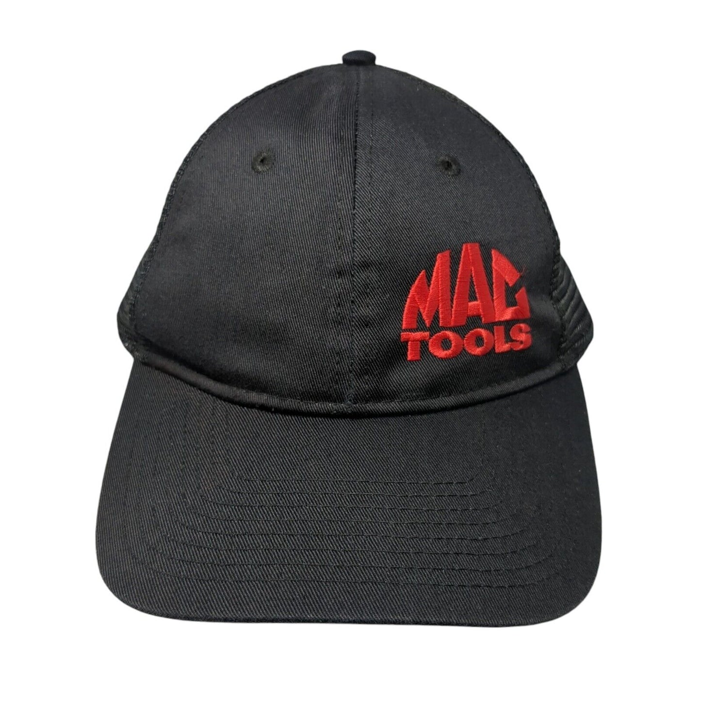 MAC Tools Snapback Trucker Hat Black OSFA Mesh Back Adjustable Solid