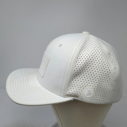 Branded Bills Trucker Hat White One Size American Flag Elite Classic Snapback