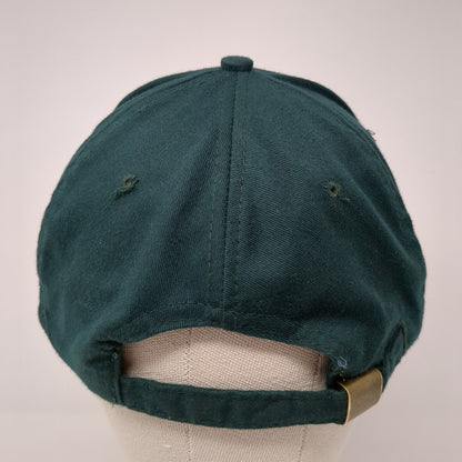 Unbranded Slideback Hat Green One Size Adjustable Blank Solid Vent Holes