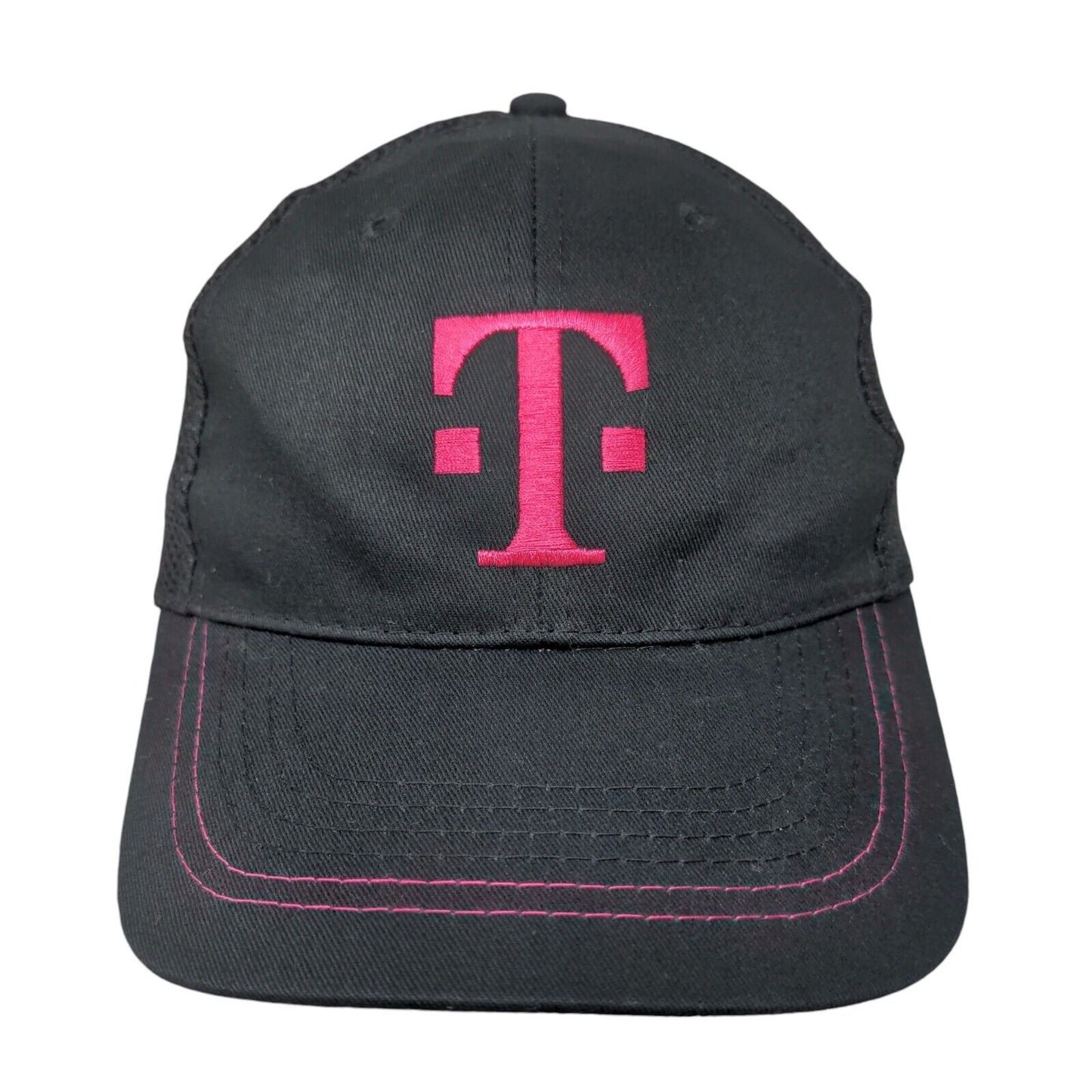 T-Mobile Tuesdays Strapback Trucker Hat Black OSFA Adjustable Embroidered