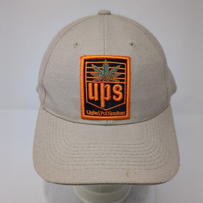 UPS United Pot Smokers Strapback Hat Tan OSFA Adjustable Embroidered Superb