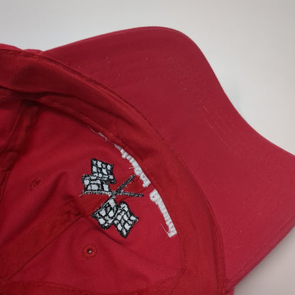 Ready Set Crowel Slideback Baseball Cap Red One Size Adjustable Embroidered