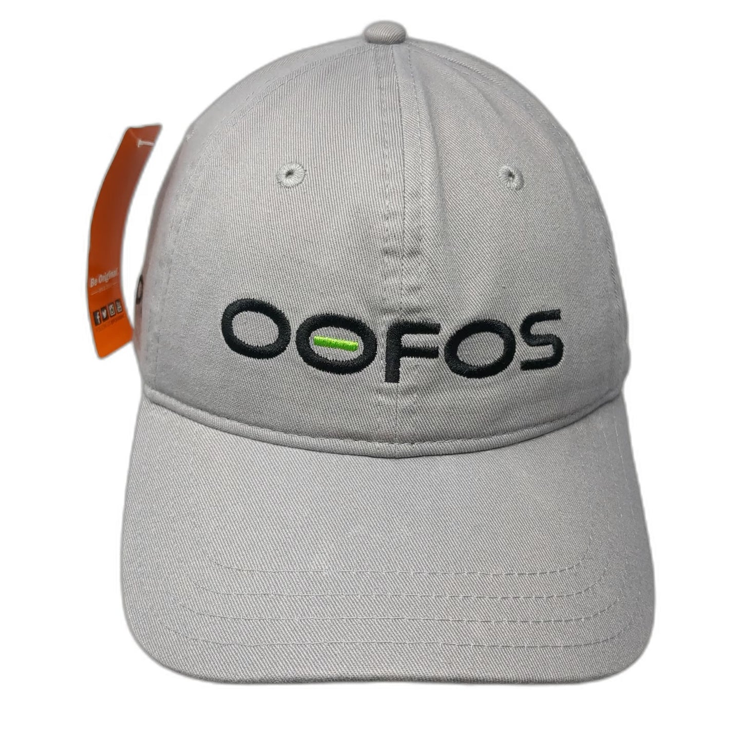 Pukka OOFOS Baseball Cap Gray One Size Adjustable Embroidered Logo Cotton Hat