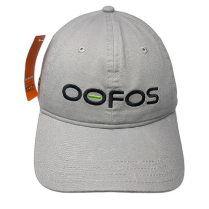 Pukka OOFOS Baseball Cap Gray One Size Adjustable Embroidered Logo Cotton Hat