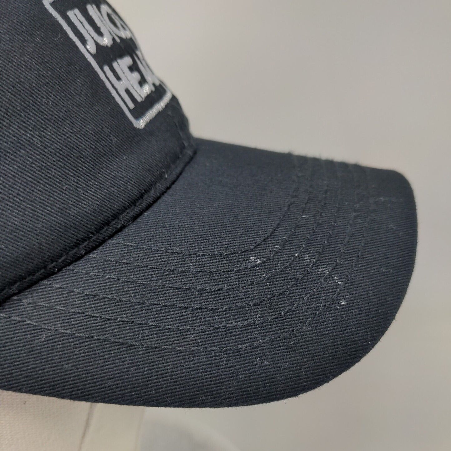 Juice Head Slideback Hat Black One Size Adjustable Embroidered 6 Panel