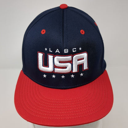 LABC USA Fitted Hat Multi Medium Embroidered Colorblock The Game